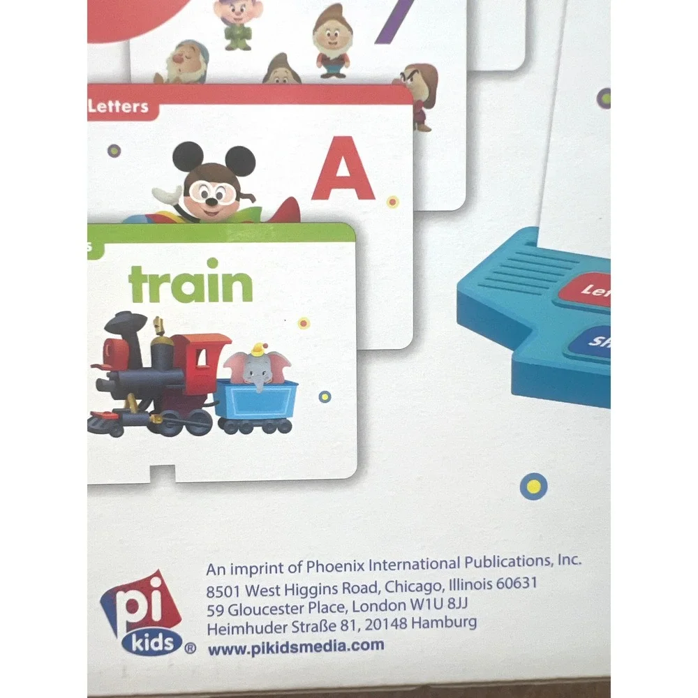 Disney Baby Book and Talking Flash Card Set Electronic Reader 50 Cards pi kids